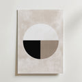 Abstract Single Round Shape – stilfullt konsttryck från Bozetto, tryckt på matt finpapper
