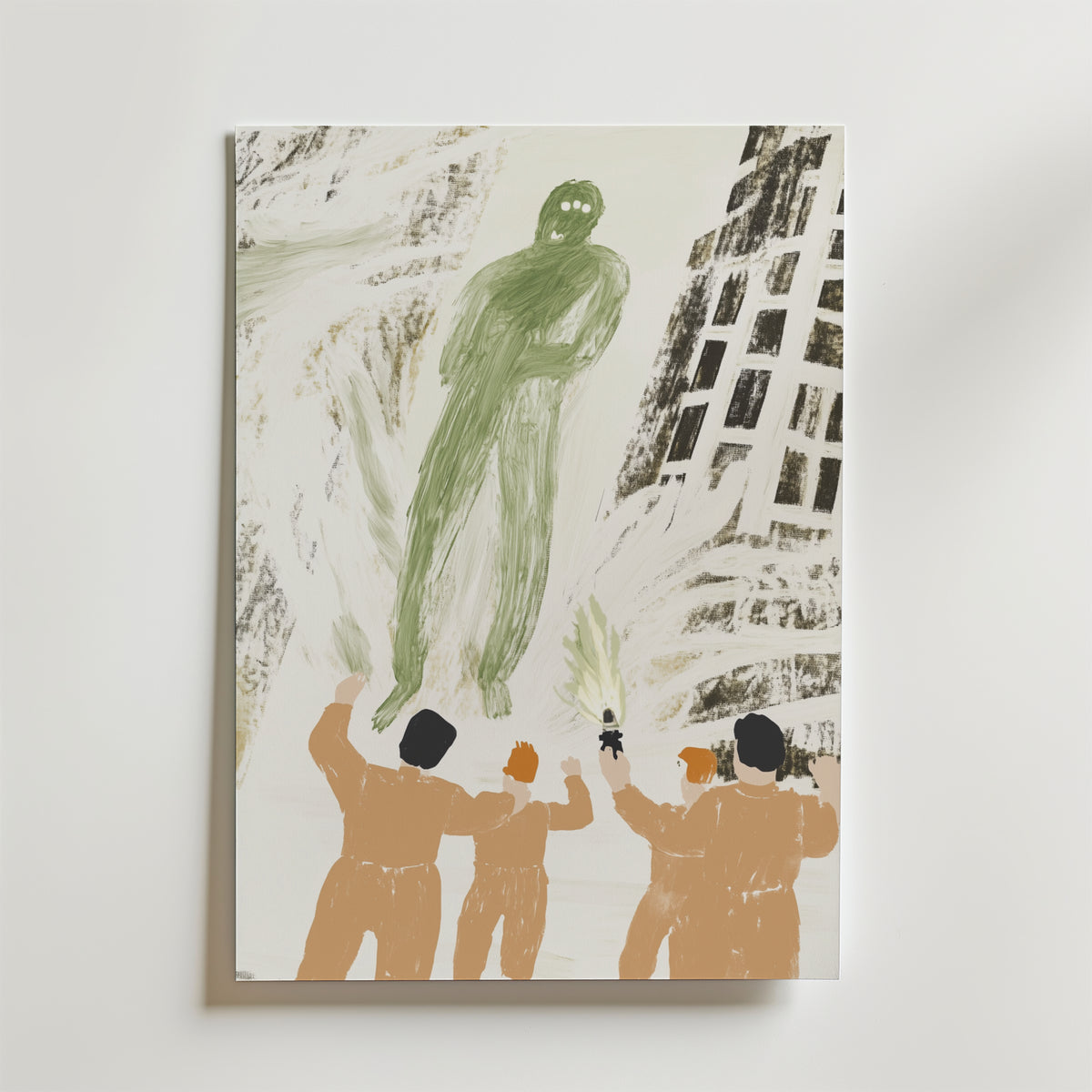The Fifth Encounter – stilfullt konsttryck från Bozetto, tryckt på matt finpapper