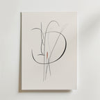Soft Abstract Line Portrait – stilfullt konsttryck från Bozetto, tryckt på matt finpapper