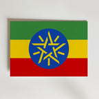 Ethiopia National Flag Poster – modern konst och stilren konsttryck för hemmet hos Bozetto