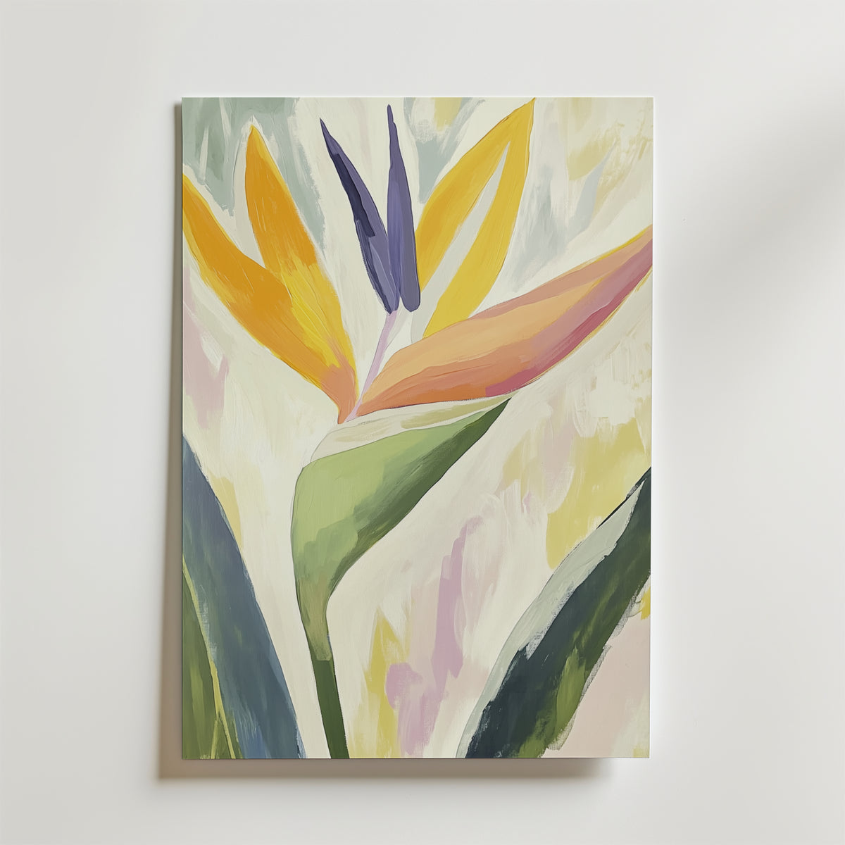 Abstract Tropical – stilfullt konsttryck från Bozetto, tryckt på matt finpapper i hög tryckkvalitet