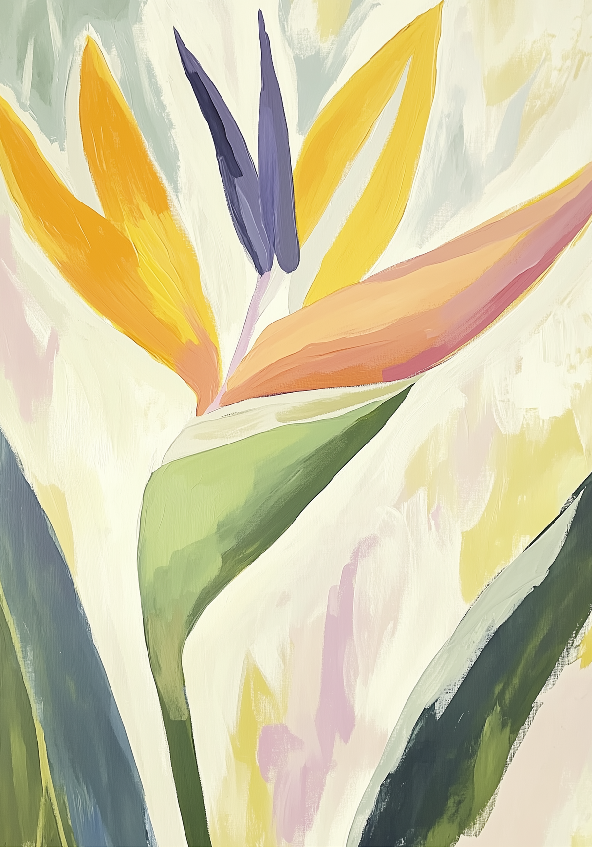 Abstract Tropical – affisch med snyggt motiv, köp enkelt hos Bozetto i flera storlekar