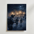 Winter Patrol Poster – canvas utan passepartout