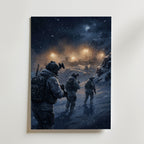 Winter Patrol Poster – canvas utan passepartout