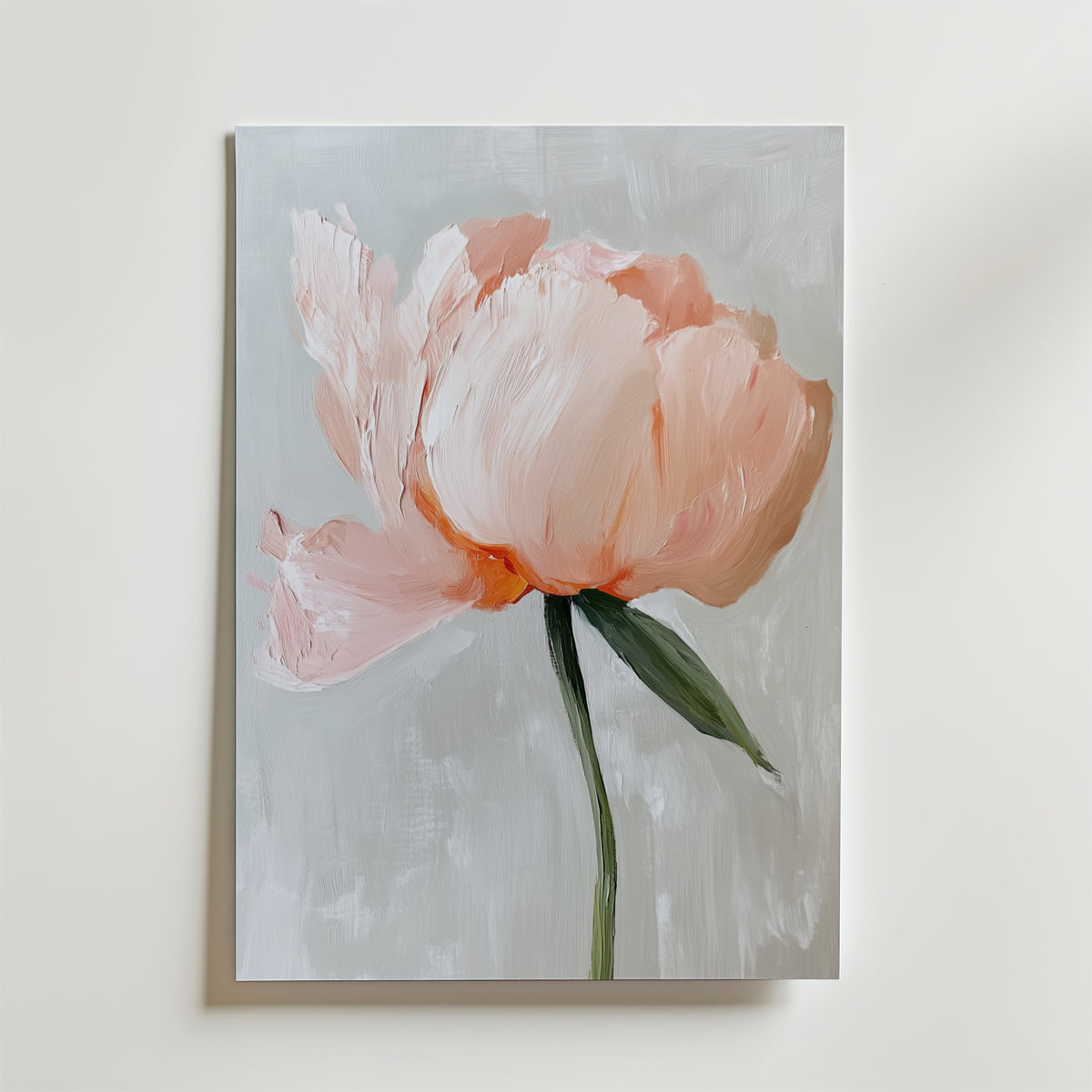 Lonely Rose No.2 – stilfullt konsttryck från Bozetto, tryckt på matt finpapper i hög tryckkvalitet