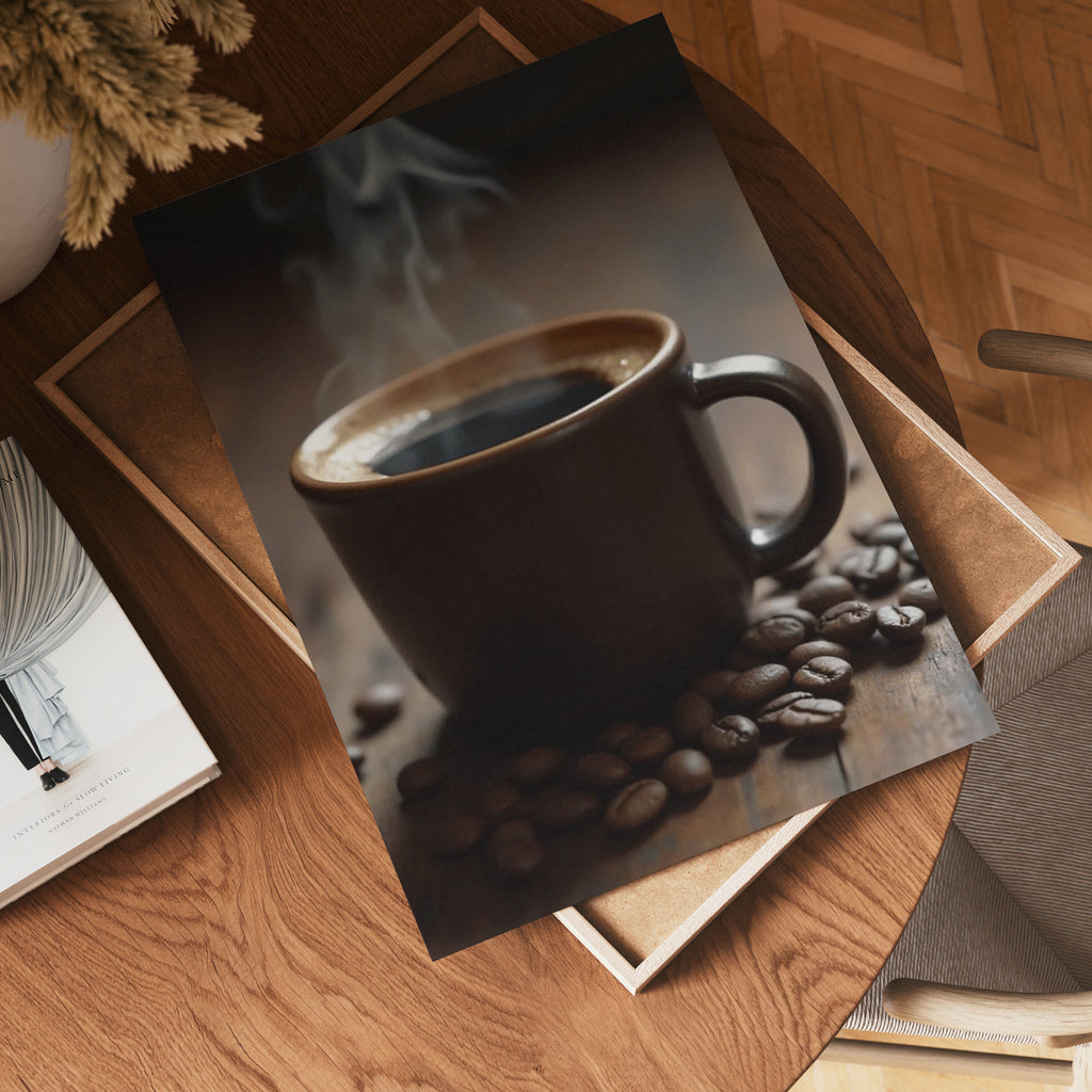 Roasted Coffe poster visad rakt fram – Bozetto affisch i hög tryckkvalitet i hög tryckkvalitet