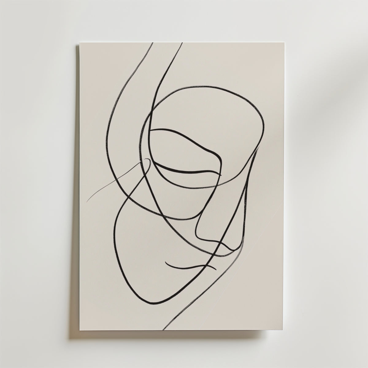 Contemplation Flow – stilfullt konsttryck från Bozetto, tryckt på matt finpapper