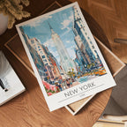 Empire State View poster visad rakt fram – Bozetto affisch i hög tryckkvalitet i hög tryckkvalitet