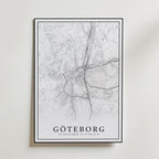 Storleksguide för Göteborg Karta – välj din favoritstorlek och beställ hos Bozetto