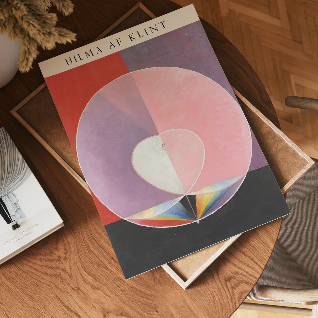 Hilma af Klint The Heart of – affisch med stilfullt motiv från Bozetto i hög kvalitet