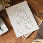 Seated Abstract Figure poster visad rakt fram – Bozetto affisch i hög tryckkvalitet
