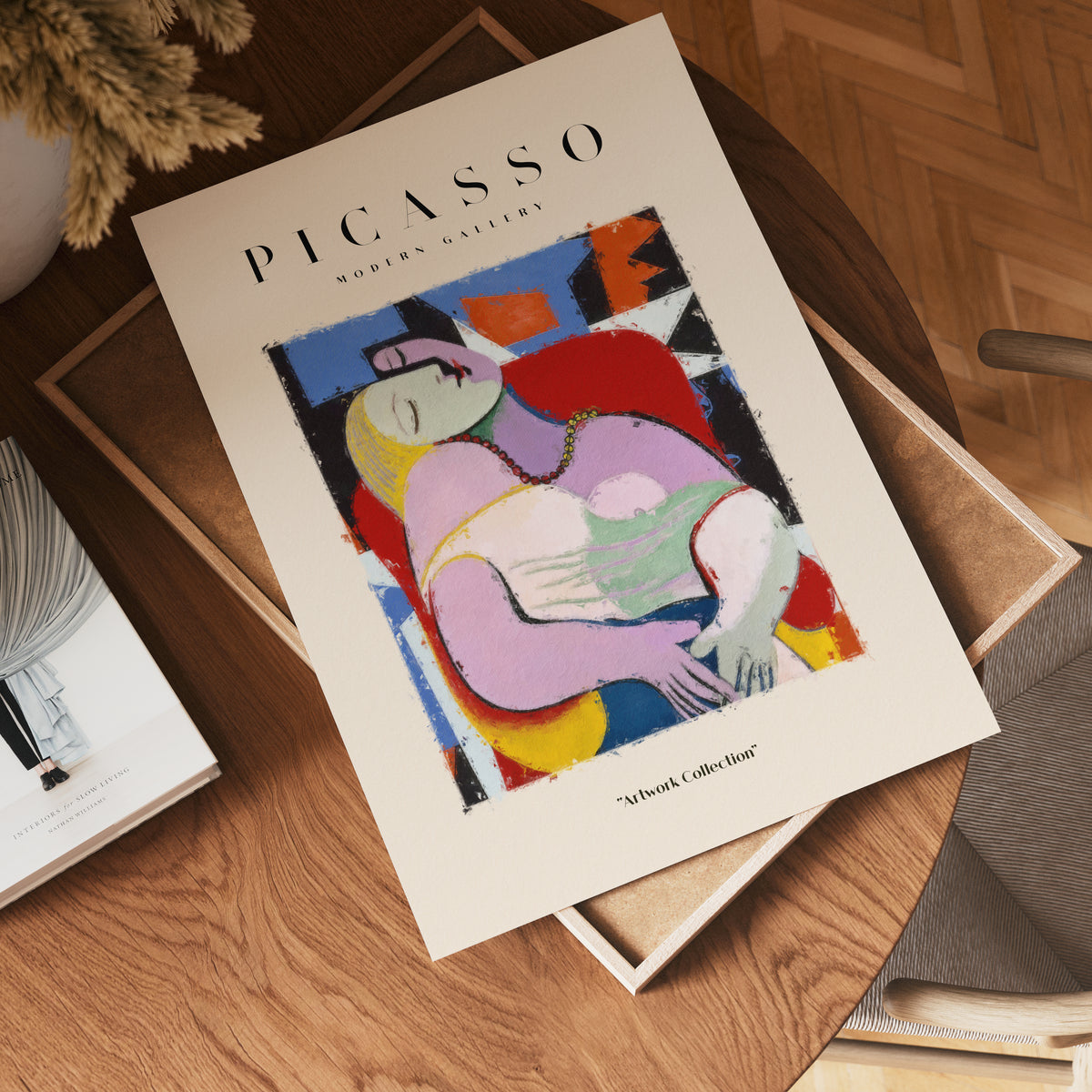 Picasso Cubist Siesta poster visad rakt fram – Bozetto affisch i hög tryckkvalitet