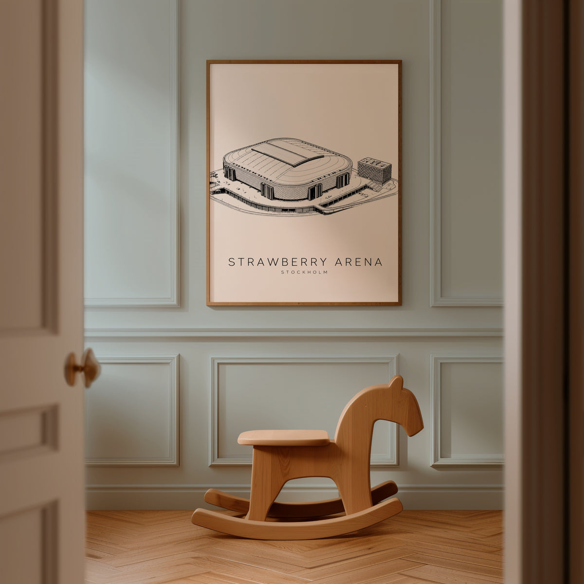 Strawberry Arena poster i stilrent hem med modern inredning – köp enkelt hos Bozetto
