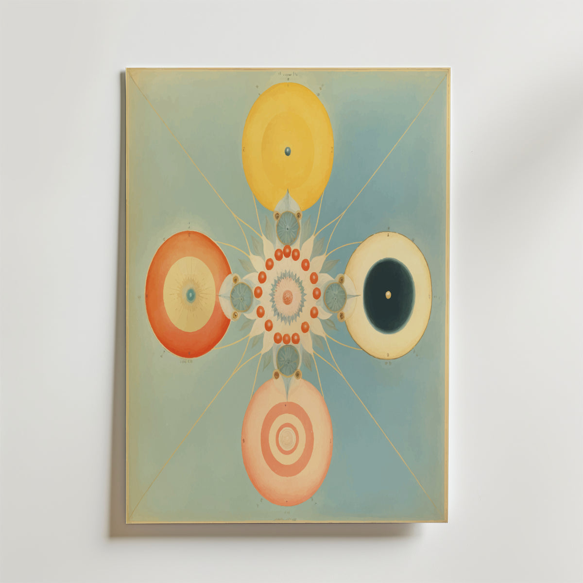 Bundle 2-pack Hilma Af Klint Cosmic Harmony – kuraterad postercollection som lyfter hemmet hos Bozetto