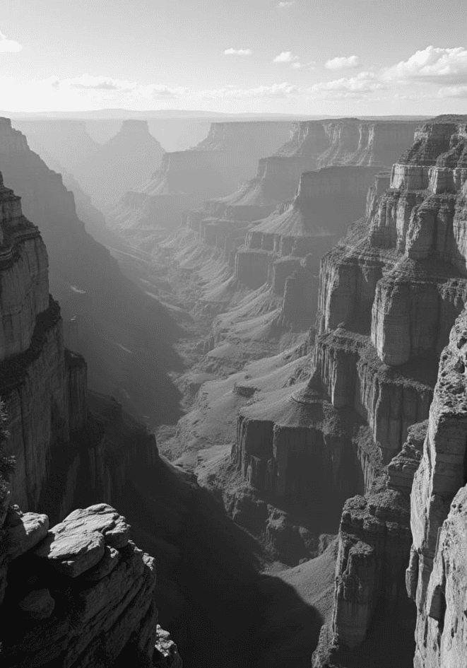 Grand Canyon Shadows – köp enkelt hos Bozetto konsttryck i hög kvalitet i hög kvalitet