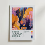Mockup av Yayoi Kusama Luminous affisch på vägg – köp enkelt hos Bozetto i hög kvalitet