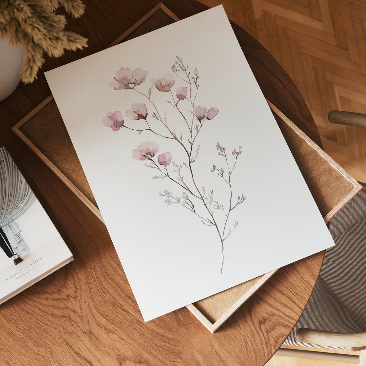 White Rose Elegance No.2 – affisch med stilfullt motiv från Bozetto i hög kvalitet