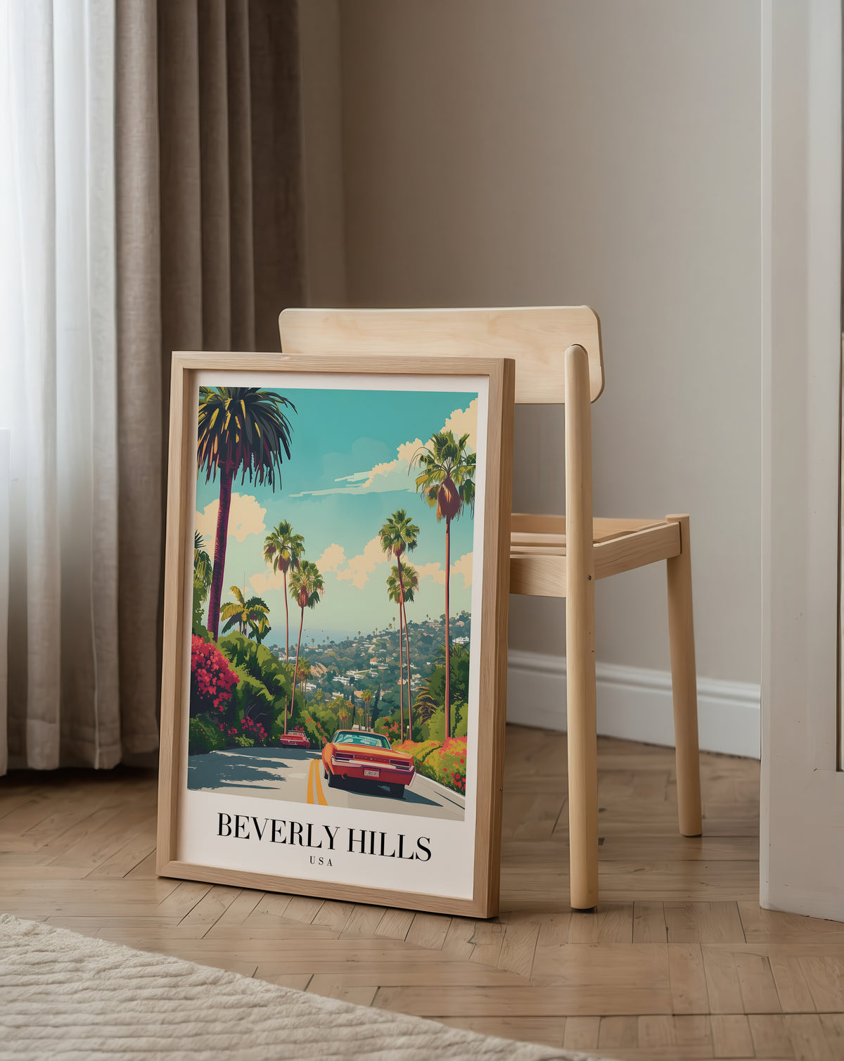 The Beverly Hills – affisch med snyggt motiv, köp enkelt hos Bozetto i flera storlekar