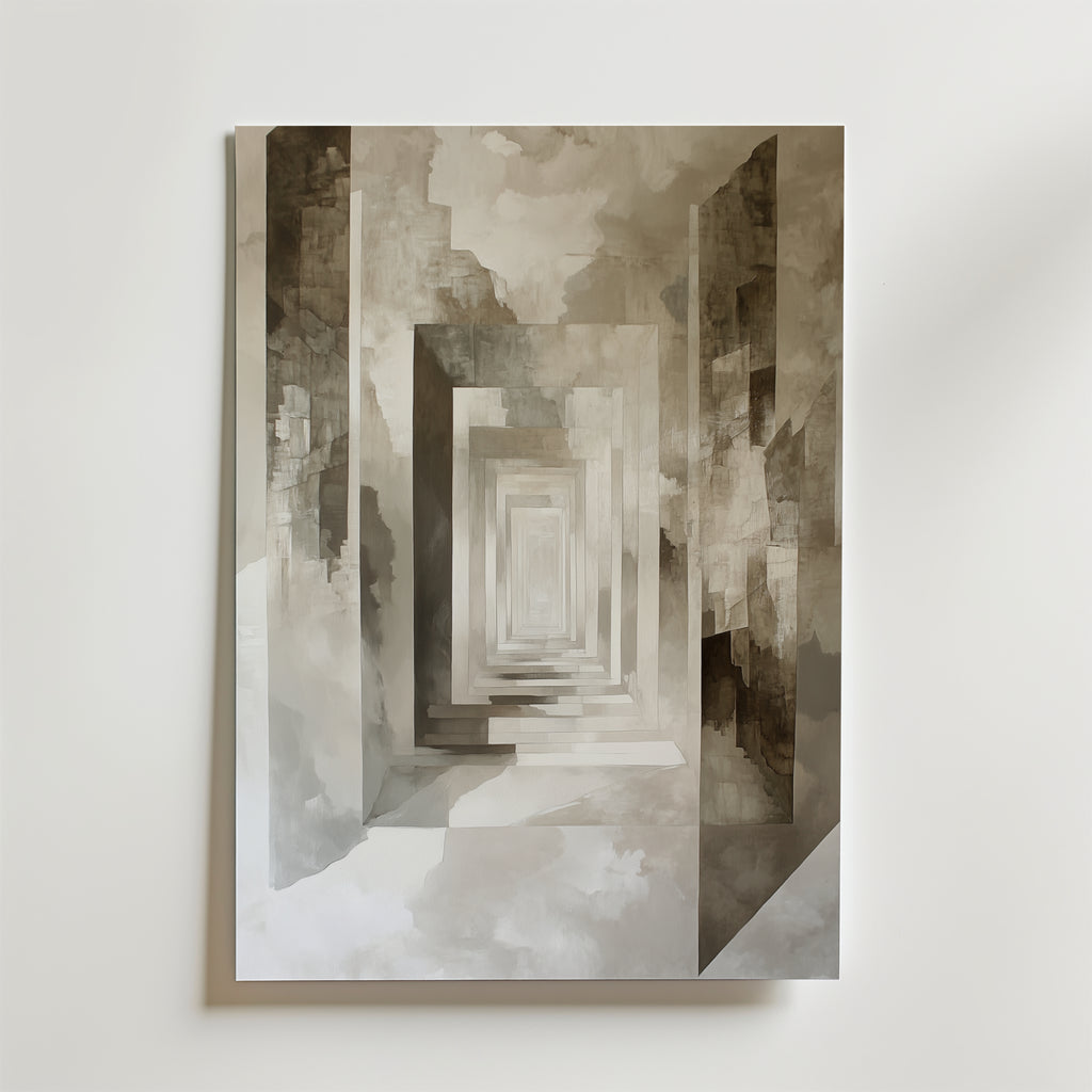 Abstract Infinity – stilfullt konsttryck från Bozetto, tryckt på matt finpapper i hög tryckkvalitet