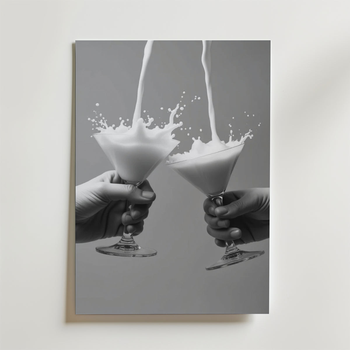 Cheers Martini Drink – stilfullt konsttryck från Bozetto, tryckt på matt finpapper