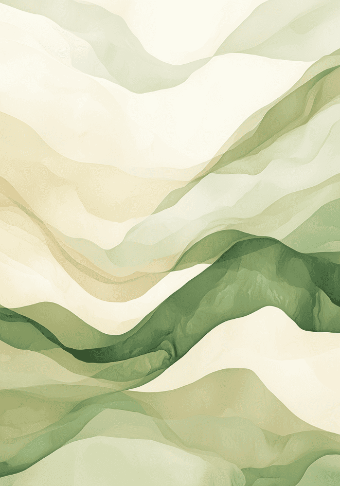 Abstract Waves of Serenity poster visad rakt fram – Bozetto affisch i hög tryckkvalitet