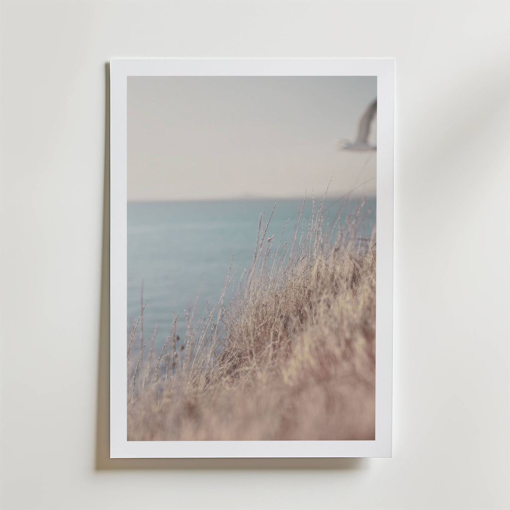 Soft Coastline Breeze – stilfullt konsttryck från Bozetto, tryckt på matt finpapper