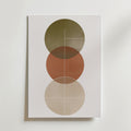 Abstract Round Shapes – stilfullt konsttryck från Bozetto, tryckt på matt finpapper
