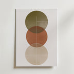 Abstract Round Shapes – stilfullt konsttryck från Bozetto, tryckt på matt finpapper