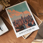 Johannesburg In The Sun – affisch med stilfullt motiv från Bozetto i hög kvalitet
