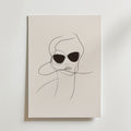 Chic Vibes Line Art – stilfullt konsttryck från Bozetto, tryckt på matt finpapper