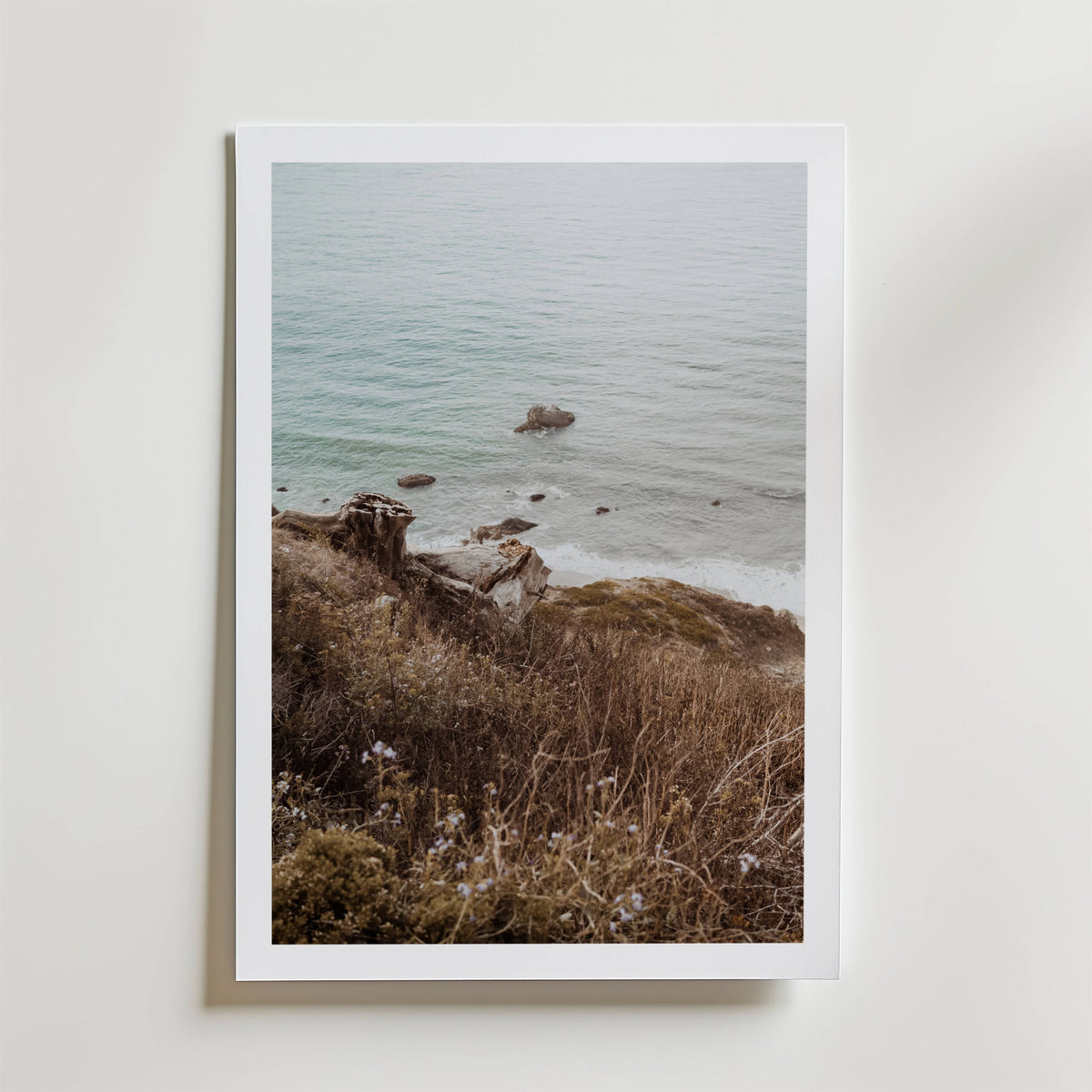 Wild Coastline Vista – stilfullt konsttryck från Bozetto, tryckt på matt finpapper