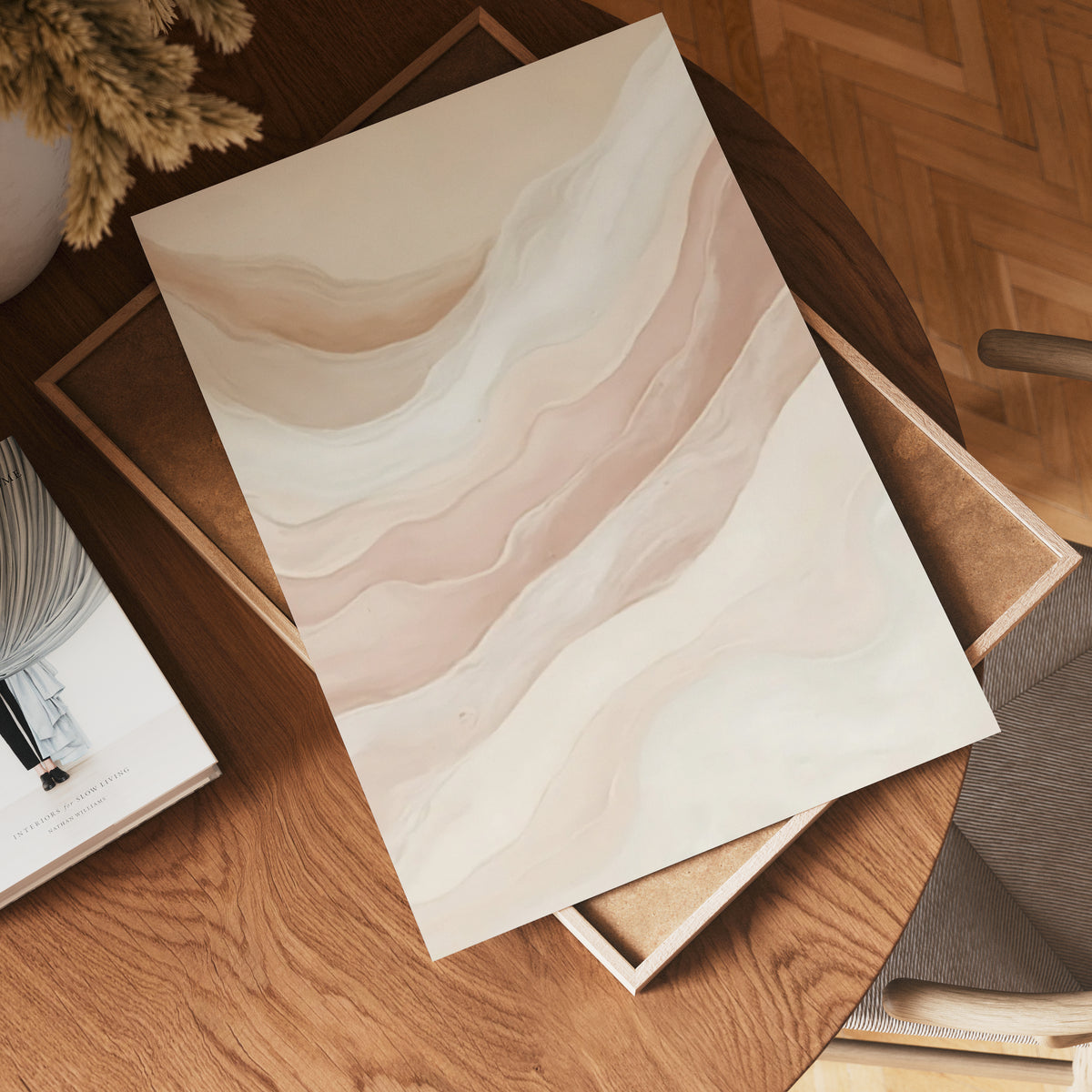 Abstract Mountain poster visad rakt fram – Bozetto affisch i hög tryckkvalitet i hög tryckkvalitet