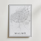 Storleksguide för Malmö Karta – välj din favoritstorlek och beställ hos Bozetto i hög tryckkvalitet