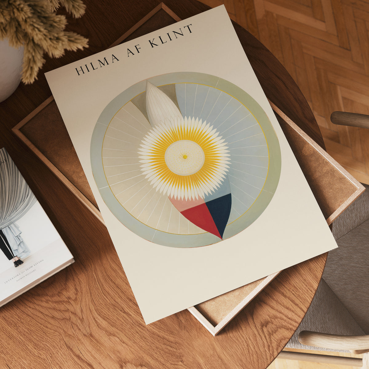 Hilma af Klint The Sun Within poster visad rakt fram – Bozetto affisch i hög tryckkvalitet
