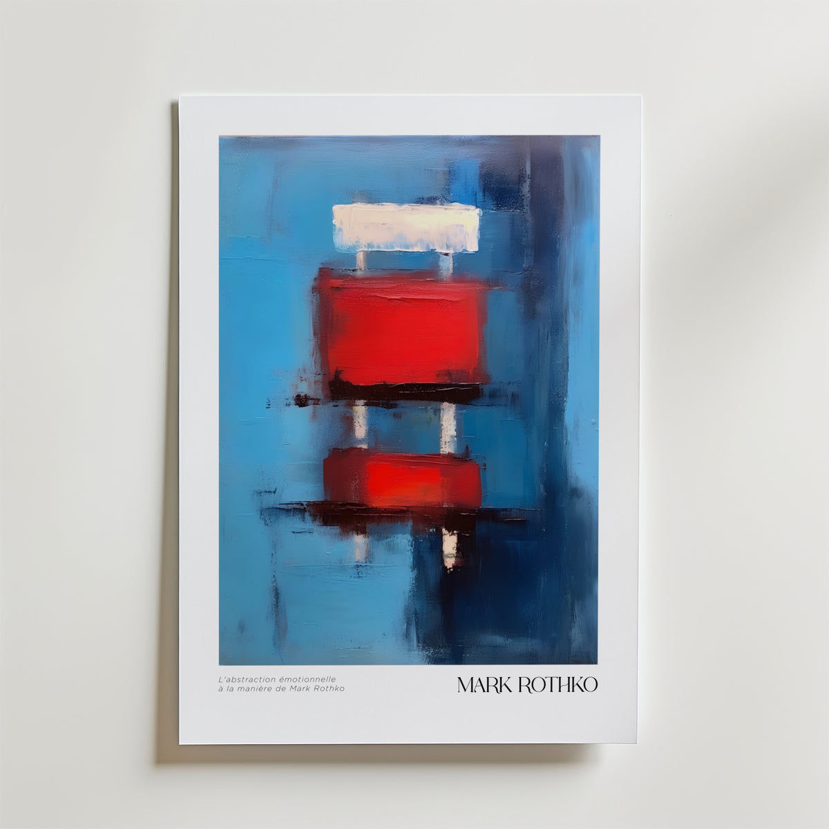 L'abstraction Émotionelle Mark affisch på neutral bakgrund – poster från Bozetto