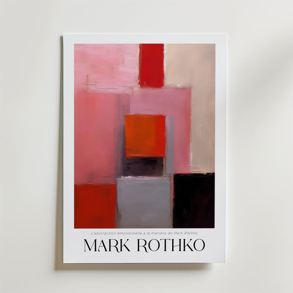 Depth Between Lines Mark Rothko affisch på neutral bakgrund – poster från Bozetto