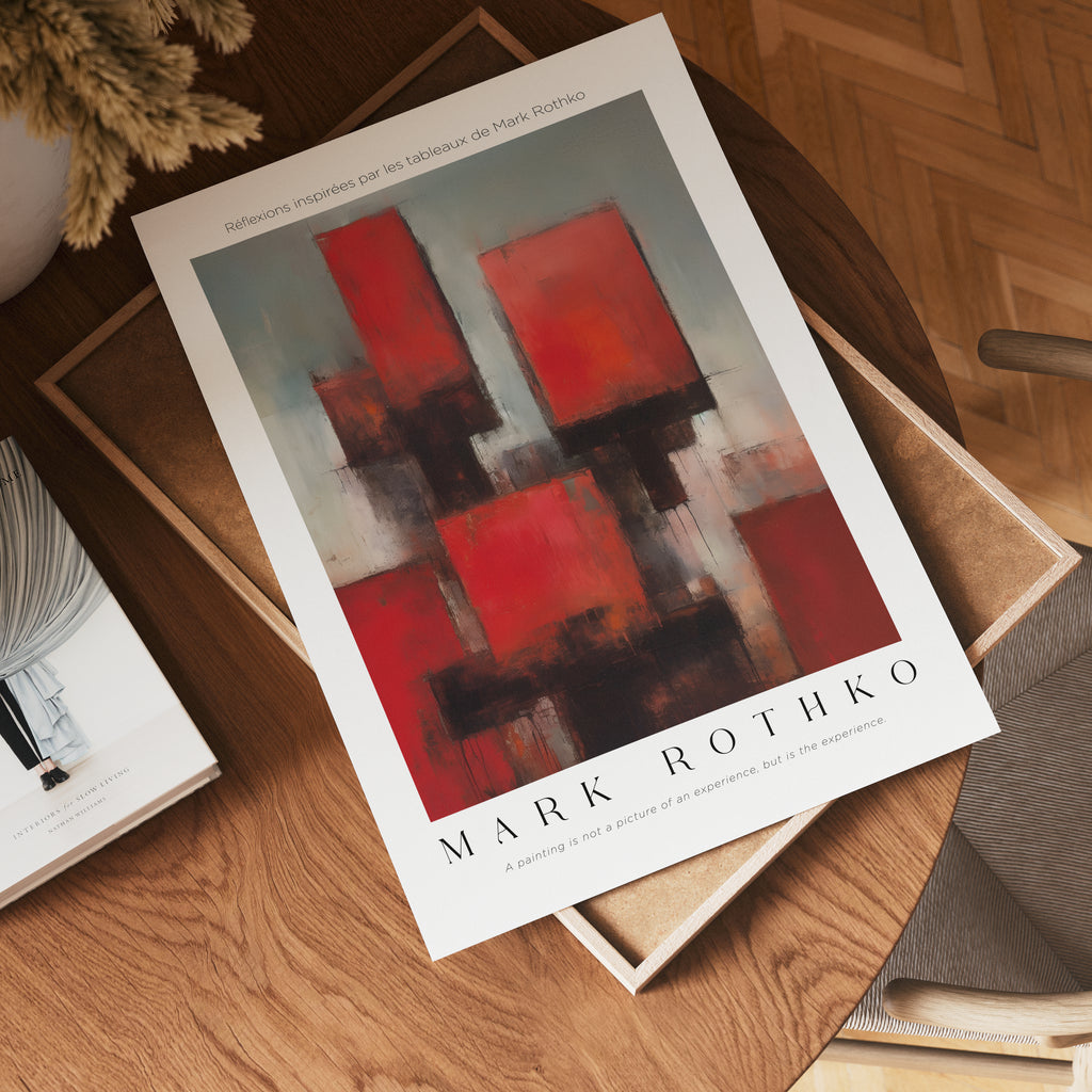 Red Remains Mark Rothko – affisch med stilfullt motiv från Bozetto i hög kvalitet