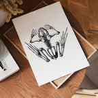 Silent Scream Skeleton poster i olika storlekar – köp enkelt hos Bozetto i hög kvalitet