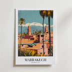Marrakech Beneath The Atlas – stilfullt konsttryck från Bozetto, tryckt på matt finpapper