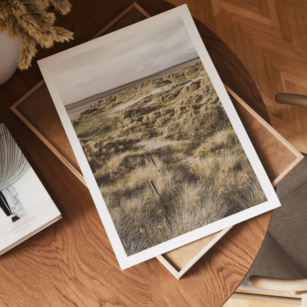 Coastal Dunes Path poster visad rakt fram – Bozetto affisch i hög tryckkvalitet i hög tryckkvalitet