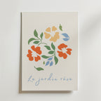 Le Jardin Reve Flower – stilfullt konsttryck från Bozetto, tryckt på matt finpapper