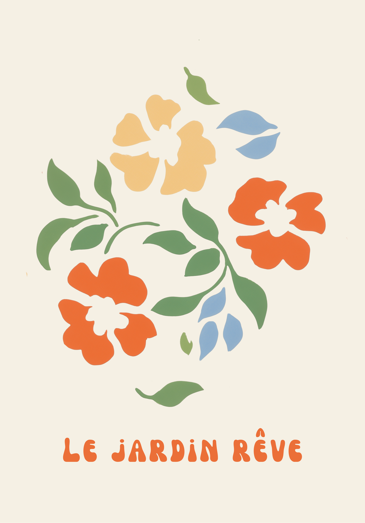 Le Jardin Réve No.2 – affisch med snyggt motiv, köp enkelt hos Bozetto i flera storlekar
