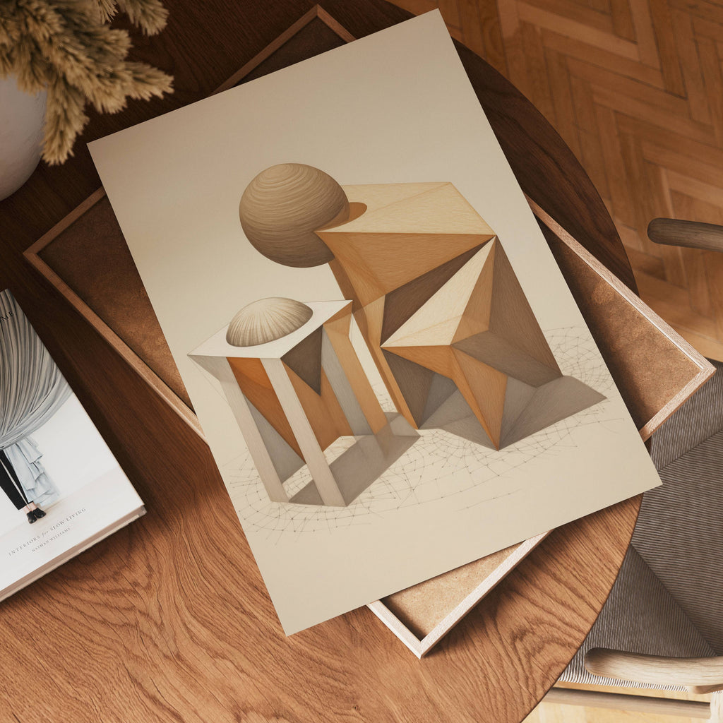 Geometric Harmony poster visad rakt fram – Bozetto affisch i hög tryckkvalitet i hög tryckkvalitet