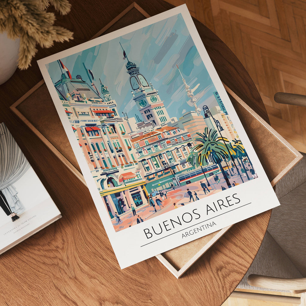 Buenos Aires Historic Plaza – affisch med stilfullt motiv från Bozetto i hög kvalitet