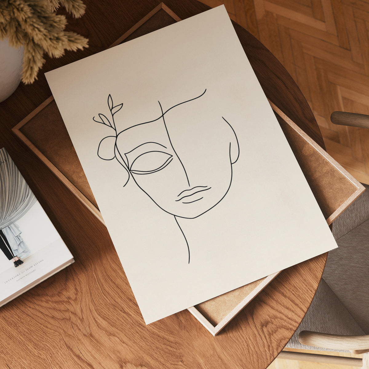 Kahlo Lines poster visad rakt fram – Bozetto affisch i hög tryckkvalitet i hög tryckkvalitet