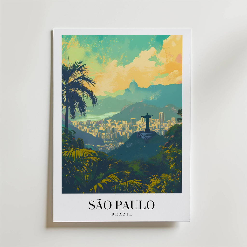 Echoes Of São Paulo – stilfullt konsttryck från Bozetto, tryckt på matt finpapper