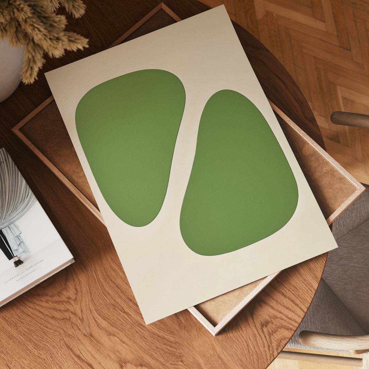 Green Balance – stilfullt konsttryck från Bozetto, tryckt på matt finpapper i hög tryckkvalitet