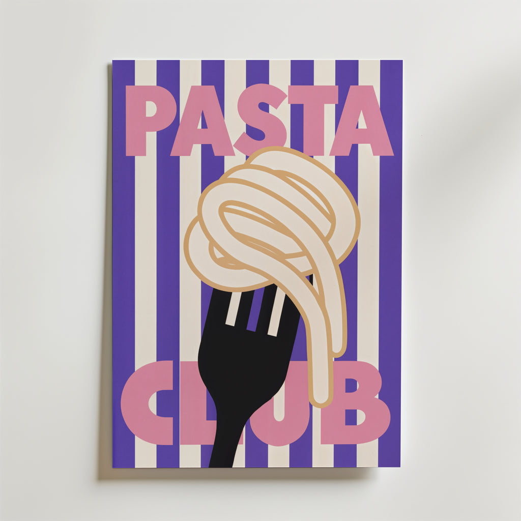 Playful Pasta Art – stilfullt konsttryck från Bozetto, tryckt på matt finpapper i hög tryckkvalitet