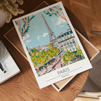 Eiffel Tower View poster visad rakt fram – Bozetto affisch i hög tryckkvalitet i hög tryckkvalitet