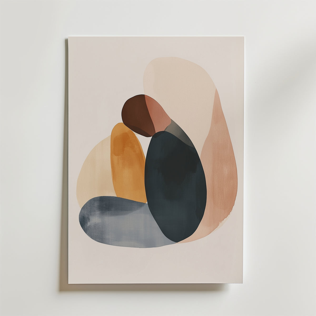 Abstract Embrace – stilfullt konsttryck från Bozetto, tryckt på matt finpapper i hög tryckkvalitet